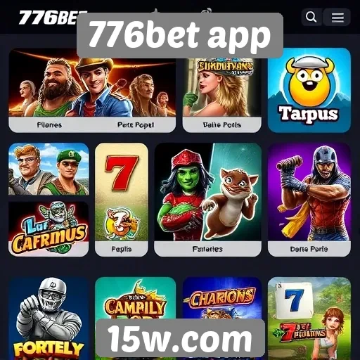 Variedade de jogos disponíveis na plataforma 776bet